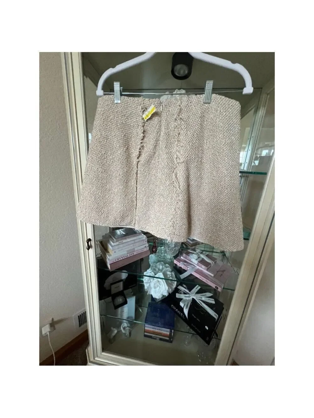 NWOT Rag & Bone Beige Tweed Mini Skirt Size 10